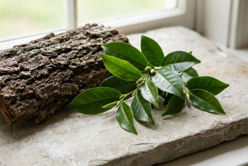 Magnolia bark and green tea