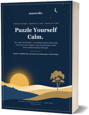 Brain Calm Puzzle book