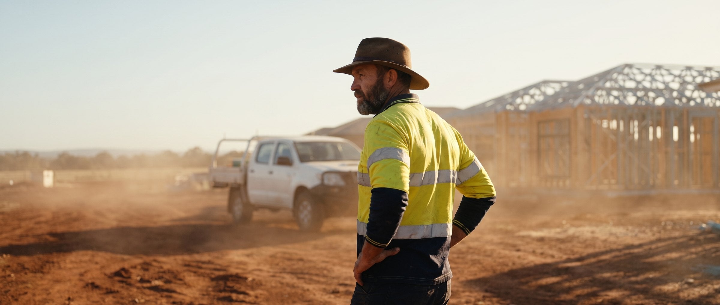 Regional tradie at the end of a long day
