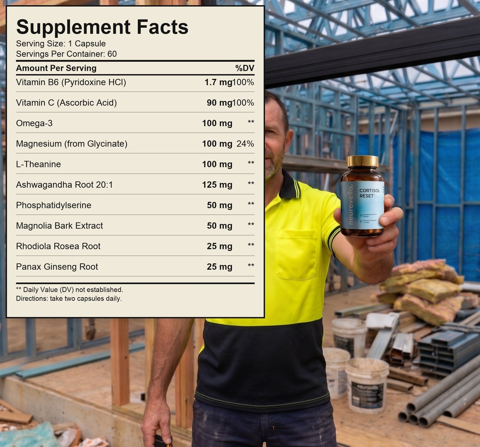 Cortisol Reset supplement facts